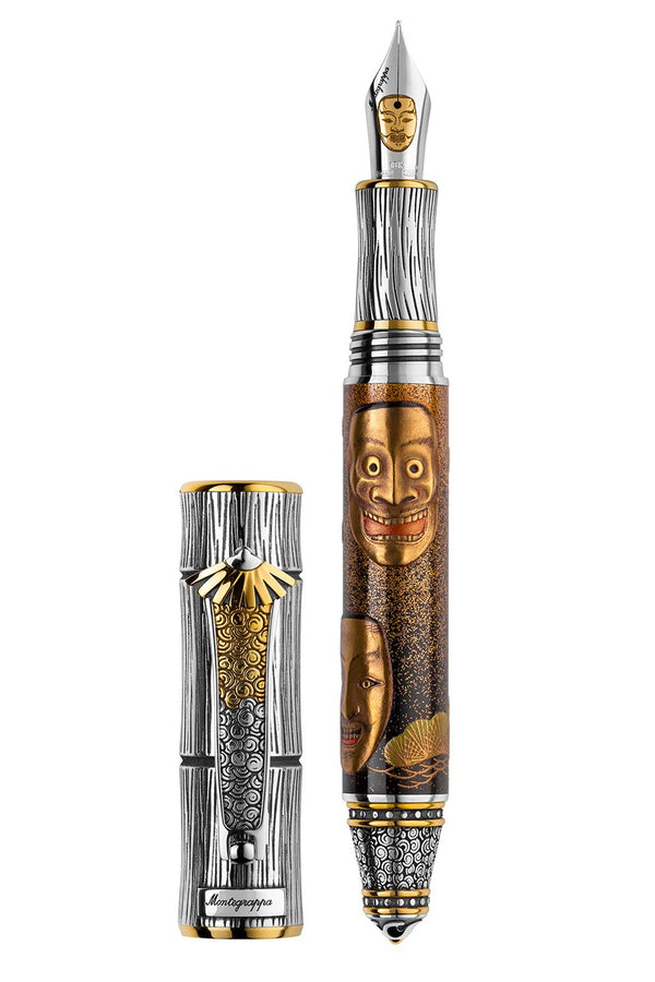 Kitcho Noh Masks Fountain Pen Medium, Deity (Kami-Men)