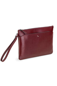 Pochette Ipad, Bordeaux Saffiano