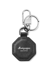 Otto Keyring, Black Saffiano