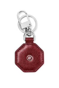 Otto Keyring, Bordeaux Saffiano