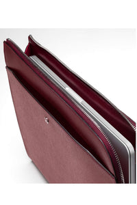 Laptop Briefcase, Bordeaux Saffiano