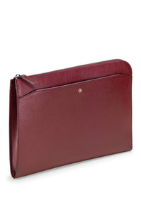 Laptop Briefcase, Bordeaux Saffiano